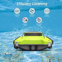 Automatic Cordless Robotic Pool Cleaner, 180 Minutes Runtime, Ideal for In-Ground Flat Pools Up to 1000 Sq.Ft