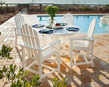 POLYWOOD® Classic Adirondack Dining Set, Aruba/White
