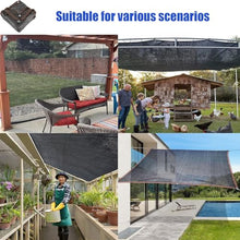 Sunblock Shade Cloth,90% Blocking Sun Shade Cloth with Grommets Mesh Tarp Black Multiple Sizes(20x24 FT)