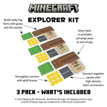 Make-A-Fort Minecraft Explorer Kit 3 Pack Brown