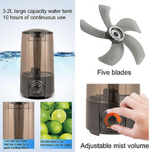 CUTPOIY Outdoor Misting Fan with Water Tank, Oscillating Cooling Fan for Patio Garden, 3 Speeds, Timer, Shaking Head