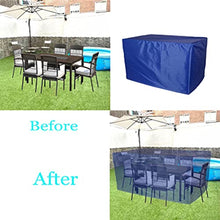 SCNSYL Patio Furniture Covers 98x43x35in, Waterproof Outdoor Furniture Cover, Windproof Dustproof Outdoor Table and Chair Set Cover, Durable Patio Furniture Cover, Rectangle