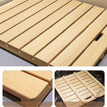 Bamboo Bath for Bathroom Non Slip Wooden Floor with Easy Storage Bamboo Duck Board Bath for Outdoor Shower Spa 50X70Cm 20X28In
