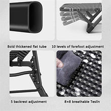 Lightweight Oversized Patio Chair Reclining for Heavy People Office Siesta Sun Lounger for Outdoor Travel Portable Chairs Folding Camping Bed Single Recliner Supports 200kg (Color : +Pink Cotton pad)