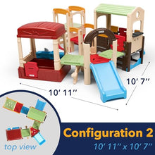 Simplay3 Explorer Kids Modular Playhouse Climber Set Multicolor