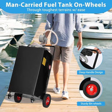 45 Gallon Fuel Caddy with Manual Pump, Heavy Duty Portable Gas & Diesel Transfer Tank on 4 Wheels, Spill-Proof Container for Truck, Tractor, Boat, ATV, Farm,Orange