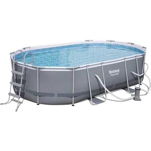 Bestway Power Steel Oval Frame Pool Set Multi