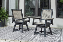 Signature Design by Ashley Mount Valley Swivel Chair 2 Count Light Brown & Black