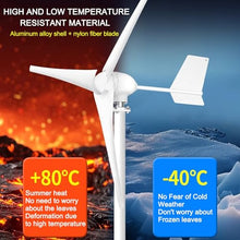 SHADAOYU High Power Generation Rate Small Home Outdoor Permanent Magnet DC Wind Turbine Generator, 300w, 600w, 1000w Windmill Generator, 3 Blades, Wind Turbine Generator(600w)