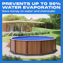 Sapphire Series Round Solar Pool Cover - Extra Durable 16-Mil Polymer Micro Bubble for 28 ft Round Above Ground Pool by Yankee, Keeps Water Warm, Prevents Loss, Weatherproof Solar Blanket