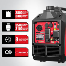 PowerSmart 3800 Watt Dual Fuel Portable Inverter Generator for Home Use