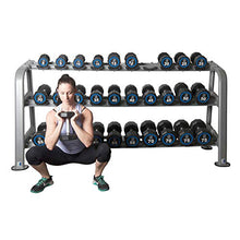 Fitness First Dumbbell Rack Holds 15 Pairs Gray