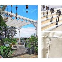 Retractable Outdoor Waterproof Pergola Canopy - Rainproof Shade Cover