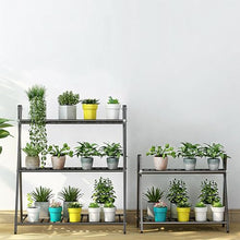 Plant Stand Indoor 2/3 Tier Metal Outdoor Tiered Stands Shelf For Multiple Plants Potted Ladder Simple Plant Display Rack Durable Plant Storage Rack Modern Flower Rack For Window Garden Balcony