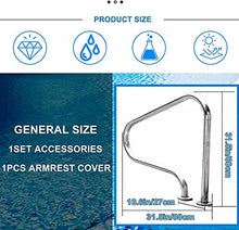 Pool Handrail Swimming Pool Safety Hand Rail Pool Rail Pool Railing Pool Handrails Easy Mount Hand Rail Swimming Pool Railing Handrails for Inground Pool/Thick 1.5Mm (Thick 1mm)
