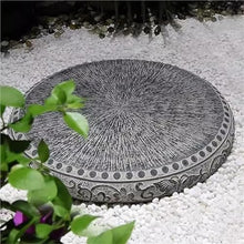 SRJUSV Garden Stepping Stone Round Stone Garden Stepping Decor Decorative Heavy Duty Outdoor Stepping Stone