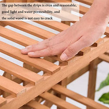 ZOCWJK Indoor Plant Stand 4 Tier Wood Plant Stand, Plant Shelf Outdoor for Multiple Plants, Multilayer Flower Pot Stand Holder Planter Display Rack, for Balcony Living Room Gar,