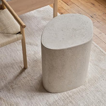 Night Dove Designs End Table, Perch - Oval/Grey, 17" x 18" x 13"