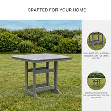 Signature Design by Ashley 1-Piece Outdoor Counter Height Table, Gray