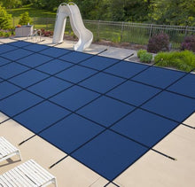 iCOVER Inground Pool Safety Cover, 18x36ft Rectangle Winter Safety Pool Cover for Inground Swimming Pools, Winter Pool Cover, Pool Covers for Inground Pools, Triple Stitched for High Strength, Blue