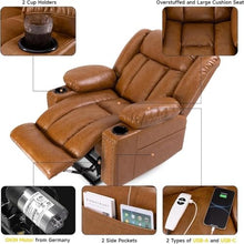 KTYUERGHK Small Power Lift Recliner with Heat and Massage for Elderly