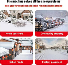 HYUIO Electric Snow Shovel/Snow Thrower,Cordless Electric Snow Blower,Handheld Cordless Electric Snow Shovel,Adjustable Direction & Telescopic Pole,Red