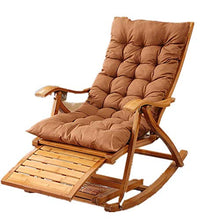 QUANGJN Comfortable Rocking Chair with Cotton Fabric Cushion for Elderly Lounge Chair for Relaxation Beige,