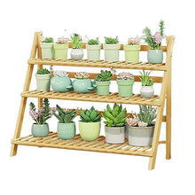 Wooden Book Shelf Grating Plant Shelf Flower Pot Stand Folding Shelf Succulent Stand Bracket Shelf Wooden Ladder Outdoor Plant Trellis Collapsible Bookshelf Display Rack Bamboo Balcony Planter