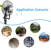 ZTKECO 110V Misting Fan Moving Oscillating Spray Fans with 42L Water Tank, Outdoor Misting Fanfor a Cool Patio Breeze, 25/29in Premium Cooling Fan, 3 Speeds(25in,Fixed)