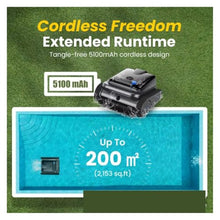 Pool Cleaner, Cordless Robotic Pool Cleaner, Robot Vacuum Or Inground (Wall and Waterline Cleaning Automatic