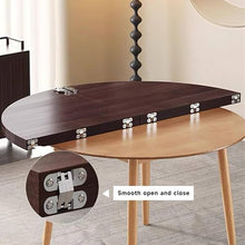 ZDJZMGZ Foldable Large Round Wood Table Top, 70'' Portable Circle Dining Table for Kitchen, Patio, Banquet - Temporary Desktop Replacement (Walnut Finish)