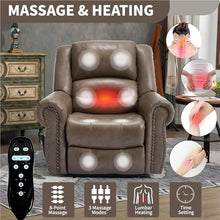 UOPYNE Dual Motor Power Lift Recliner with Heat & Massage, USB Ports