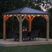 Yardistry 10' x 10' Meridian Gazebo Brown