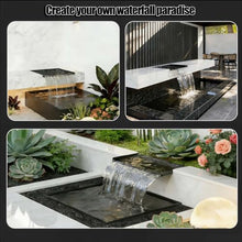 Aenmezen 47" Stainless Steel Spout Fall, Pond Waterfall Overflow Spout