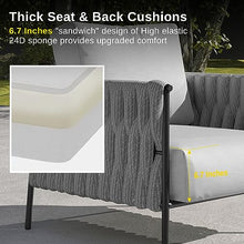 EAST OAK Life Chatter 4-Piece Patio Furniture Set Earth Black & Misty Grey