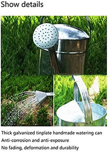20L Metal Watering Can,Galvanized Iron Sheet Watering Can, Large Capacity Watering Irrigation Garden Plant Flower Watering Bucket,Gardening Watering Tool Suitable for Indoor and Outdoor,Collector8