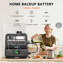 ALLWEI 2400W Portable Power Station with B200 PRO Expansion Battery LiFePO4