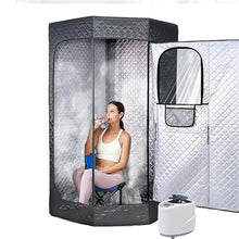 POGHDBXA Sauna Accessories, Portable Sauna Set One Person Full Body At Home Spa Hat Tent Include 3L Steamer