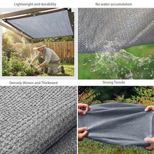 LJTGFHP 90% Sunblock Shade Cloth Net Gray Resistant - 40 x 50 ft Garden Shade Mesh for Plant Cover, Greenhouse, Chicken Coop, Kennels, Tomatoes Plants
