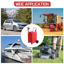 Fuel Caddy 45 Gallon, Gas Storage Tank With Manual Transfer Pump, Portable Gas Caddy Gasoline Diesel Fuel Container for Cars, Lawn Mowers, Trucks, ATVs, Boats