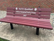 Roudebush Company Memorial Park Bench ~ with Epoxy Colored Letters (Many)