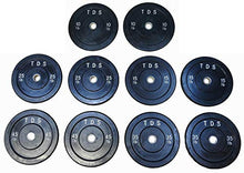 TDS Premium Quality Virgin Rubber Bumper Plate Set for CrossFit Training