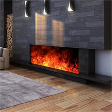 Atomized Fireplace Fireplace with LED Realistic Flame Touch Remote Control Recessed Fireplace Ultra Thin Household(Medium)