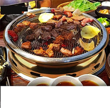 TEOYETTSF Charcoal barbecue grills table bbq semi-embedded Japanese restaurant barbecue stove 33CM commercial round(C)