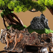 YXIANG56Q Fake Plants Artificial Bonsai Tree with Rectangular Base Living Room Office Desktop Decorative Fake Potted Plants Bonsai Tree