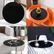 SXKJQER Black Glass Table Top Ø38cm•100cm, Round Glass Top, Tempered Glass, Plate Glass, Replacement Table Top, Flat Circular Sheet Ideal for Patio, Dining, Coffee, Side Table(Size:100CM(40INCH))