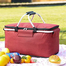 Small Picnic Basket Insulated Cooler Bag Picnic Basket, Leakproof Collapsible Cooler, Grocery Bag (Color : 2-S) (1 r)