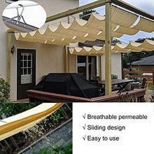 Pergola Shade Cover Deck Hanging Outdoor Anti-UV Shading Curtain for Deck Backyard Porch HDPE Insulation Cover 230gsm Customizable (Color : Beige Size : 1X15M) (Beige 1.6X28M)