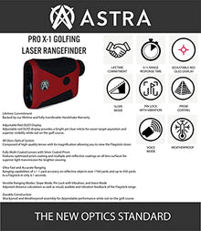 ASTRA OPTIX Golf Laser Rangefinder PRO X-1 Red OLED Display with Slope and PinLock 6x21 1760yd