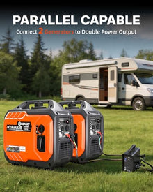 NOVUS 2300W Inverter Generator, Portable Gas Generator for Camping, Home